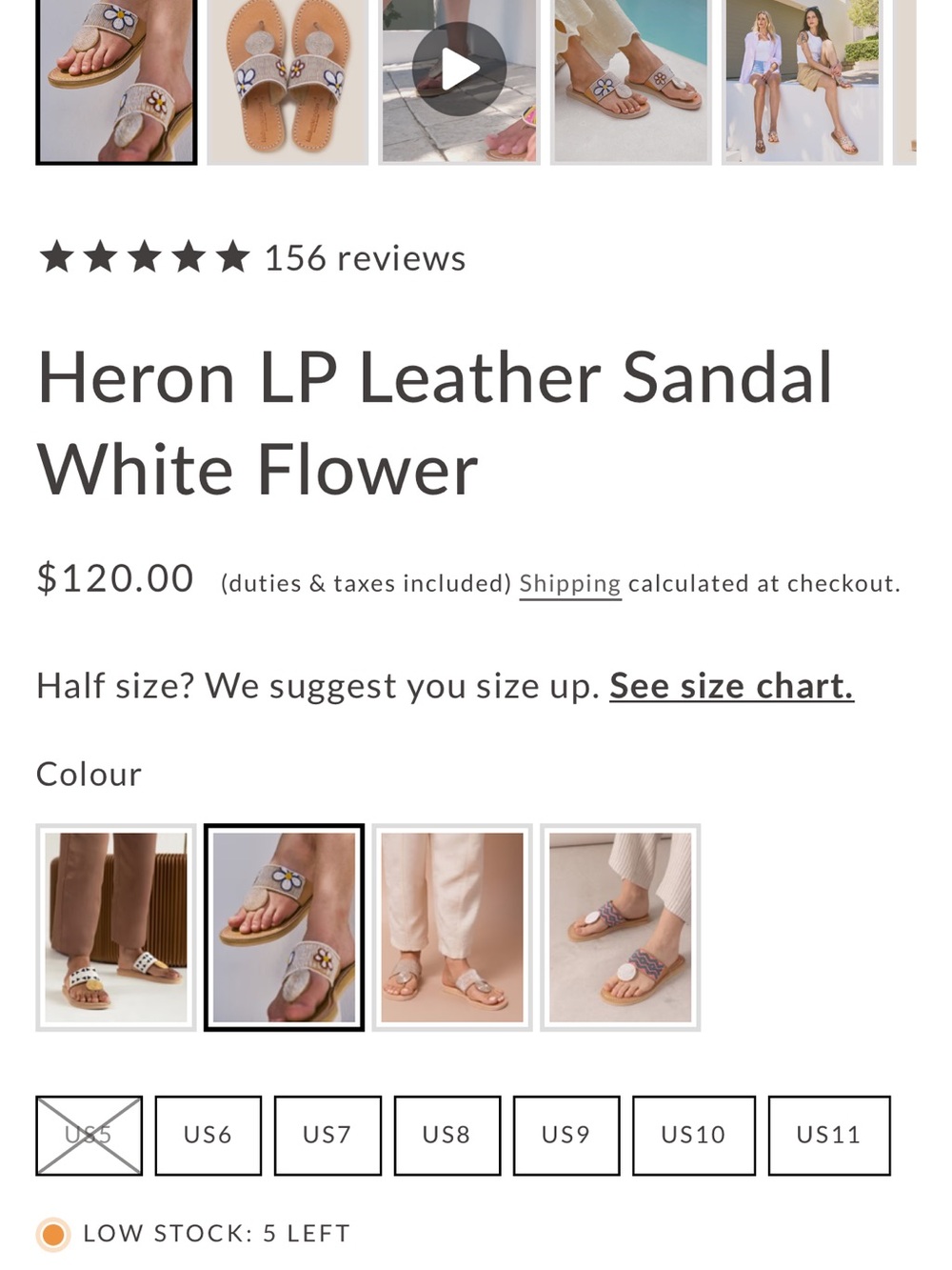 Anthropologie handmaid Laidback London Leather Sandal Flower - Picture 5 of 12